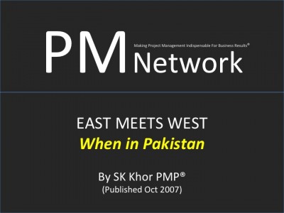 PMI PM Network (Oct 2007): When in Pakistan