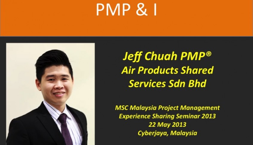 PMP & I – Jeff Chuah PMP @Air Products Shared Services