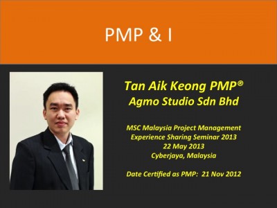 PMP & I – Tan Aik Keong PMP @Agmo Studio Sdn Bhd