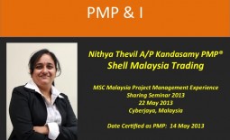 PMP & I –  Nithya Thevil A/P Kandasamy PMP®  @Shell Malaysia Trading