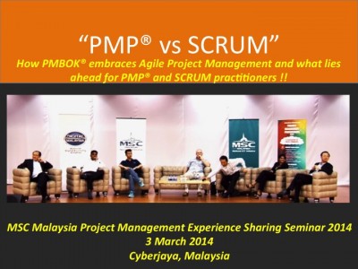 PMP versus SCRUM: How PMBOK(r) embraces Agile Project Management